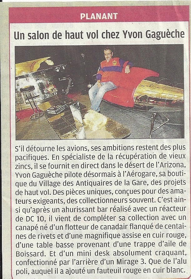 Article paru dans la Provence le 27/12/2009 par Catherine Cadot