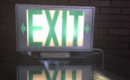 Exit double face